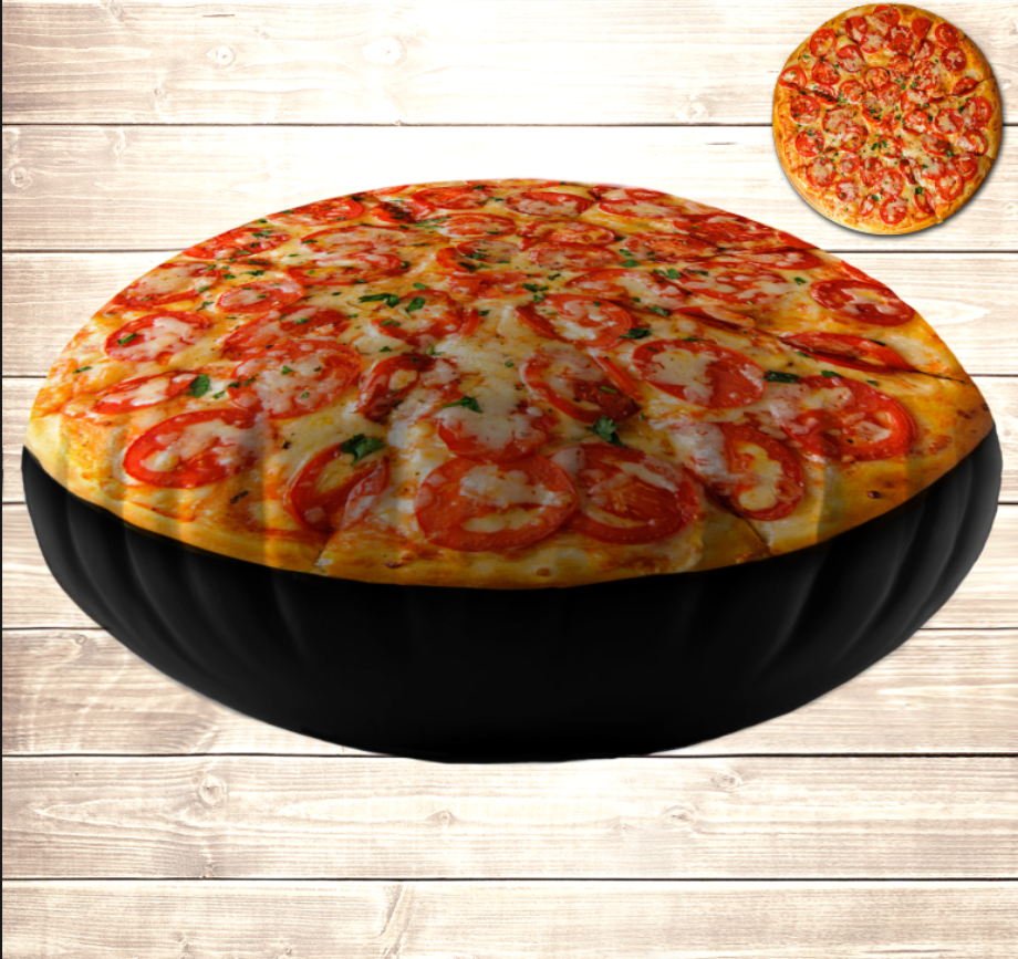 Подушка- пуфік Піцца з помідорками 45х45 см.