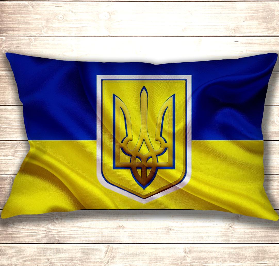 Подушка-картина Український тризуб 50х70см