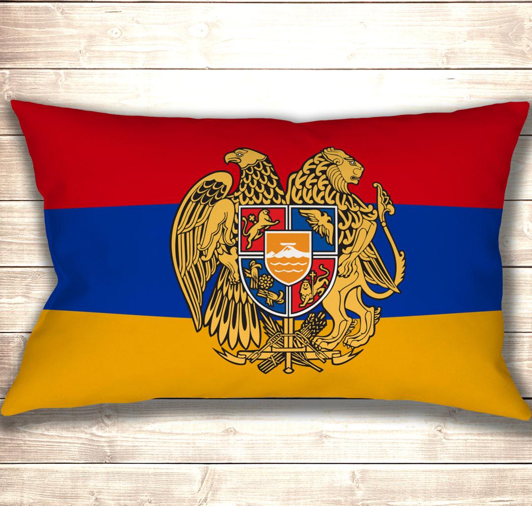 Подушка-картина Flag of Armenia 50х70см