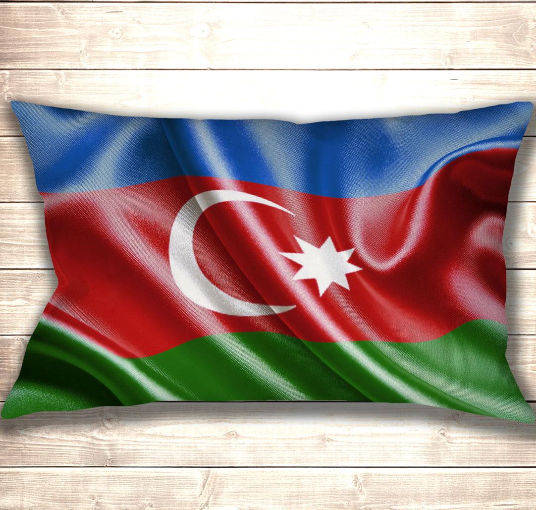 Подушка-картина Flag of Azerbaijan 50х70см