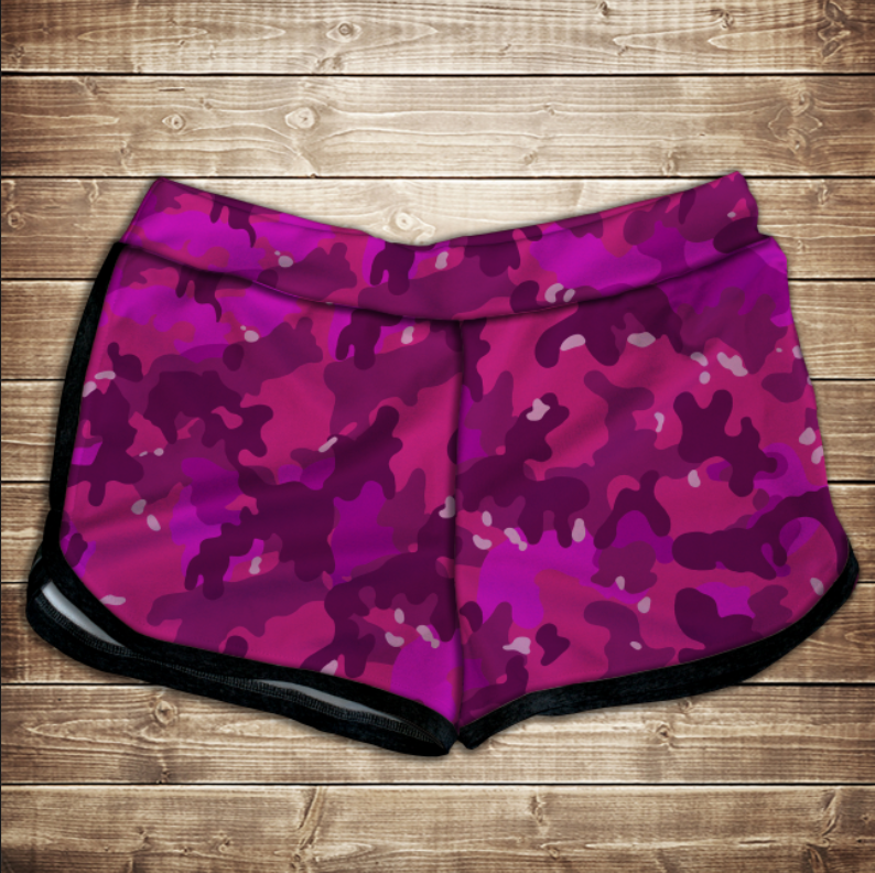Шорти 3D принт жіночі -    pink camuflage