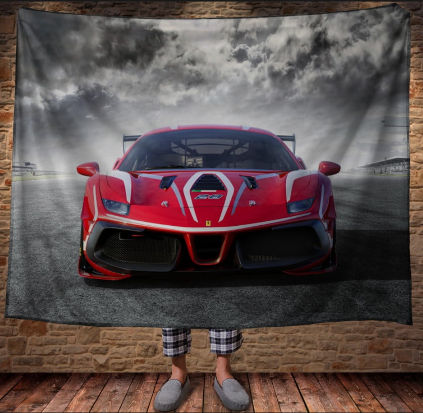 Плед з 3D принтом - Ferrari