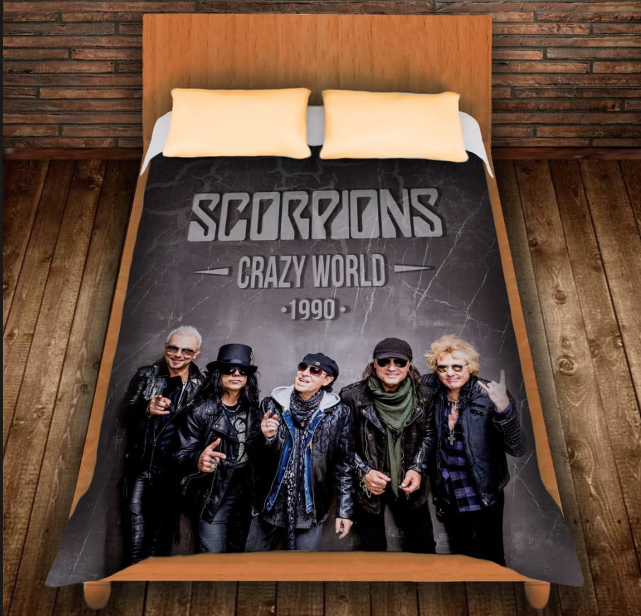 Плед з 3D принтом - Scorpions Crazy World