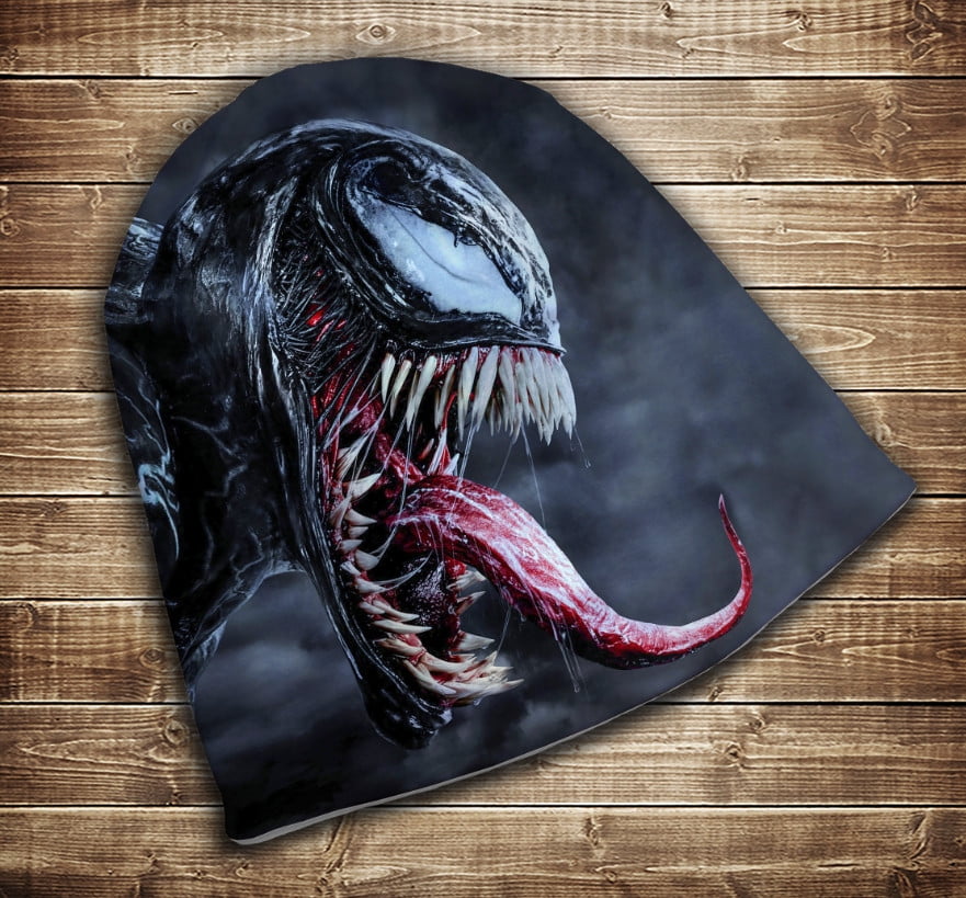 Шапка з 3D принтом - Venom Scream  Всі розміри. Всі сезони