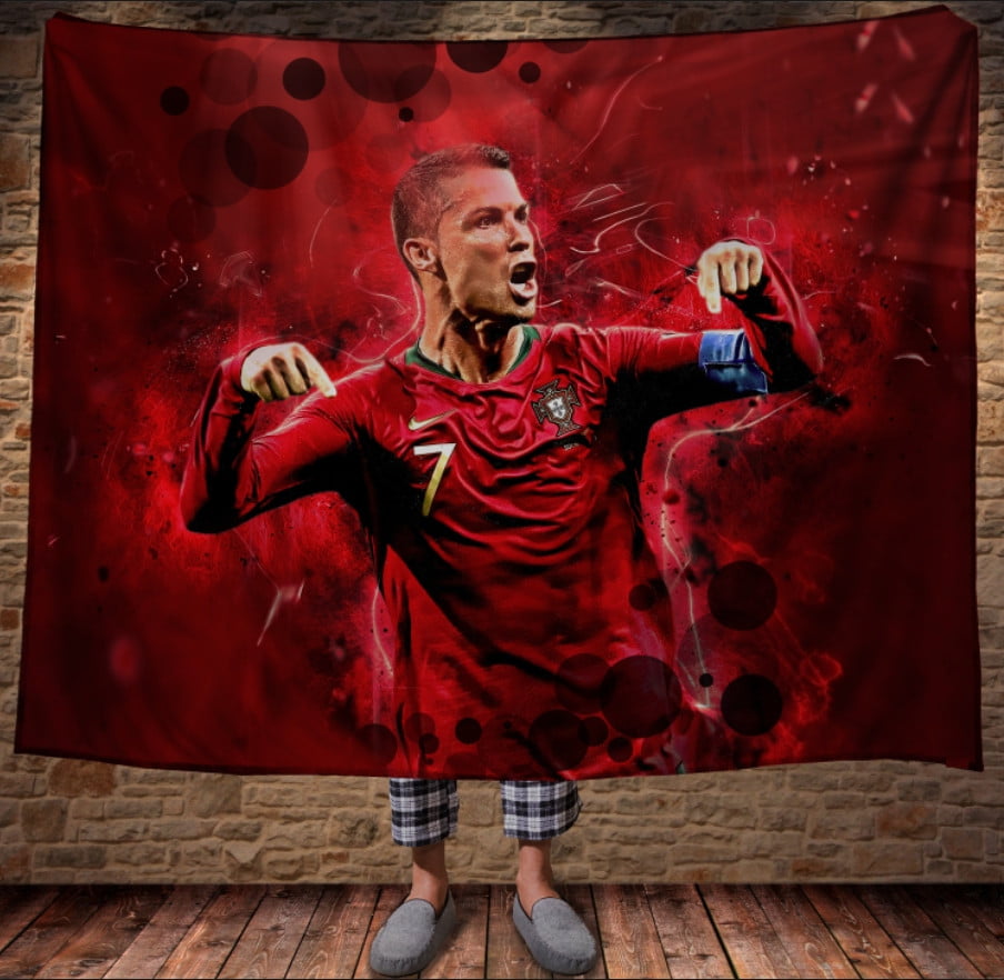 Плед з 3D принтом - Сristiano Ronaldo Red