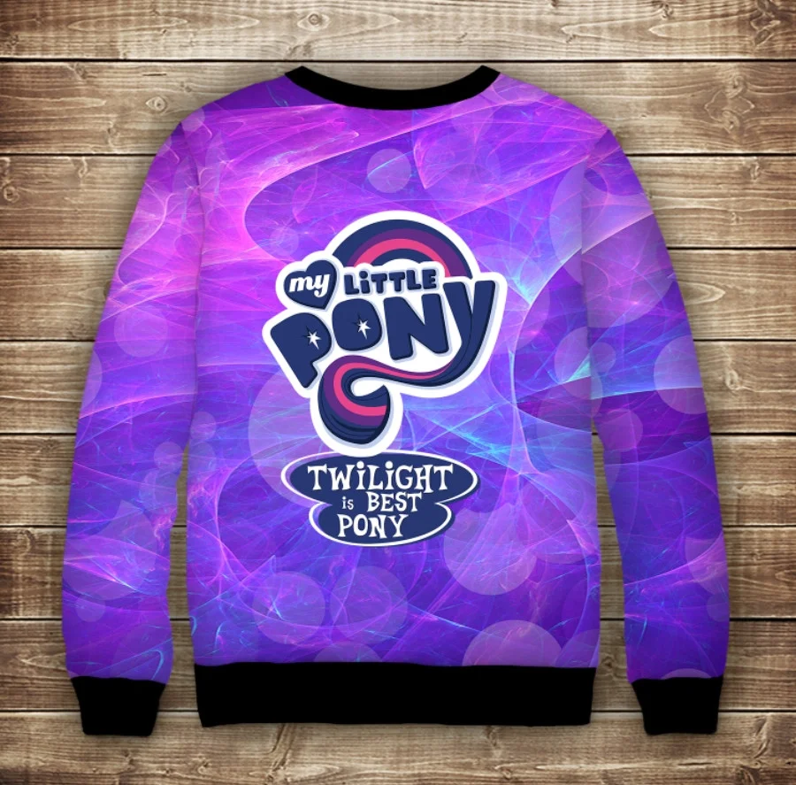 Свитшот p принтом Искорка My little pony Twilight
