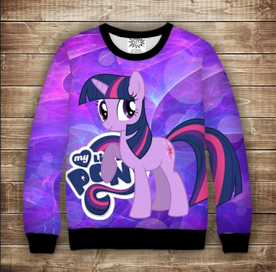 Свитшот p принтом Искорка My little pony Twilight