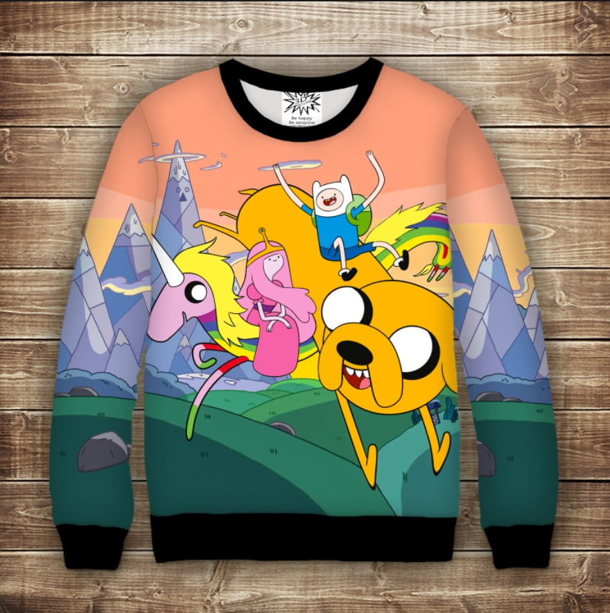 Світшот з принтом Adventure time Время приключений
