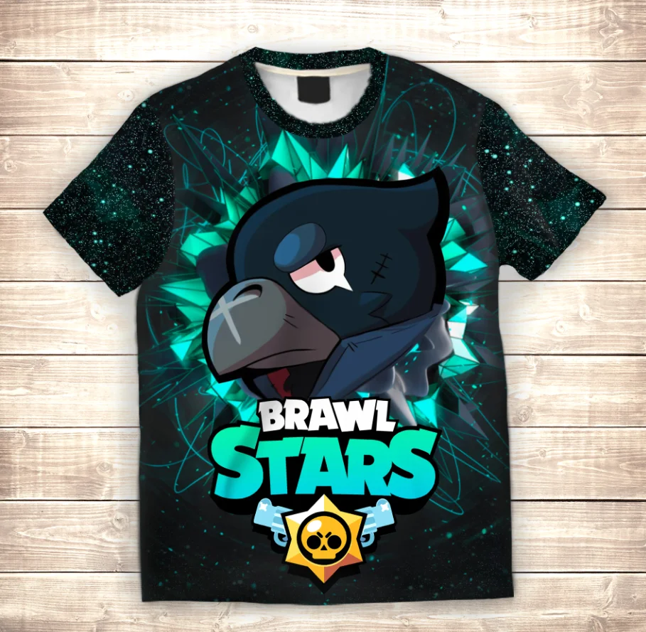 Футболка 3D CROW FACE Brawl Stars - 3D Exclusive