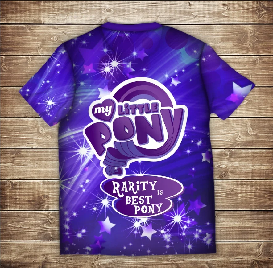 Футболка с 3D принтом Пони RARITY