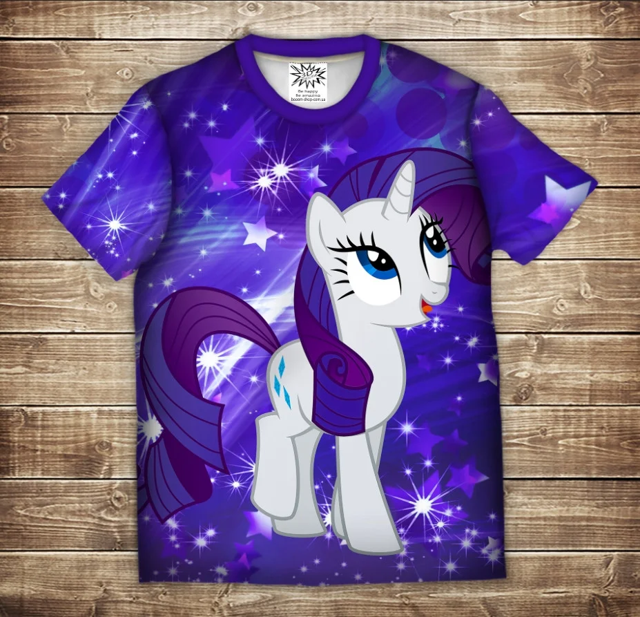 Футболка с 3D принтом Пони RARITY