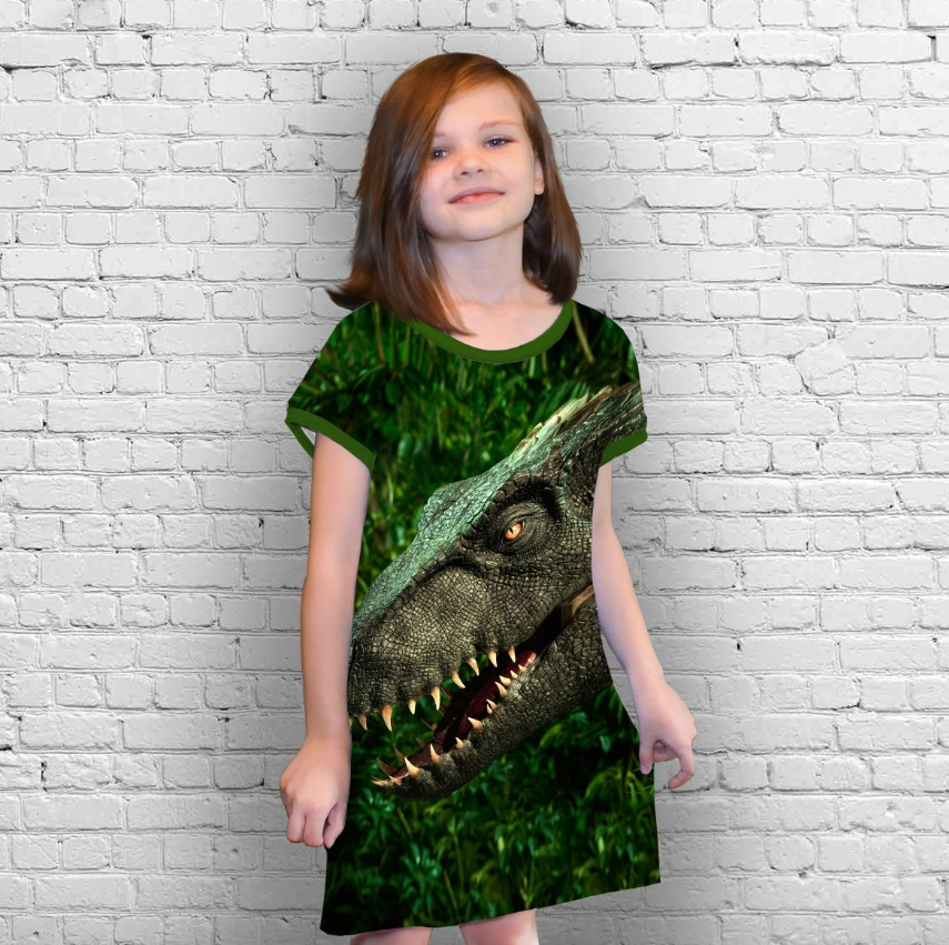 Плаття-туніка 3D принт Динозавр