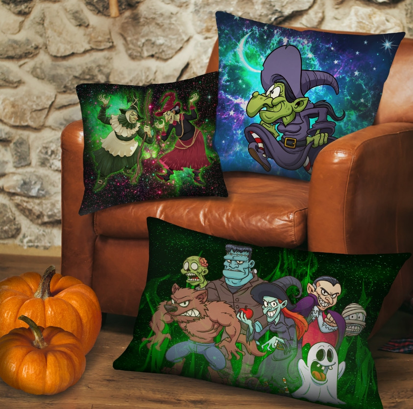 Набір із 3-х подушок Helloween казкові персонажі 08