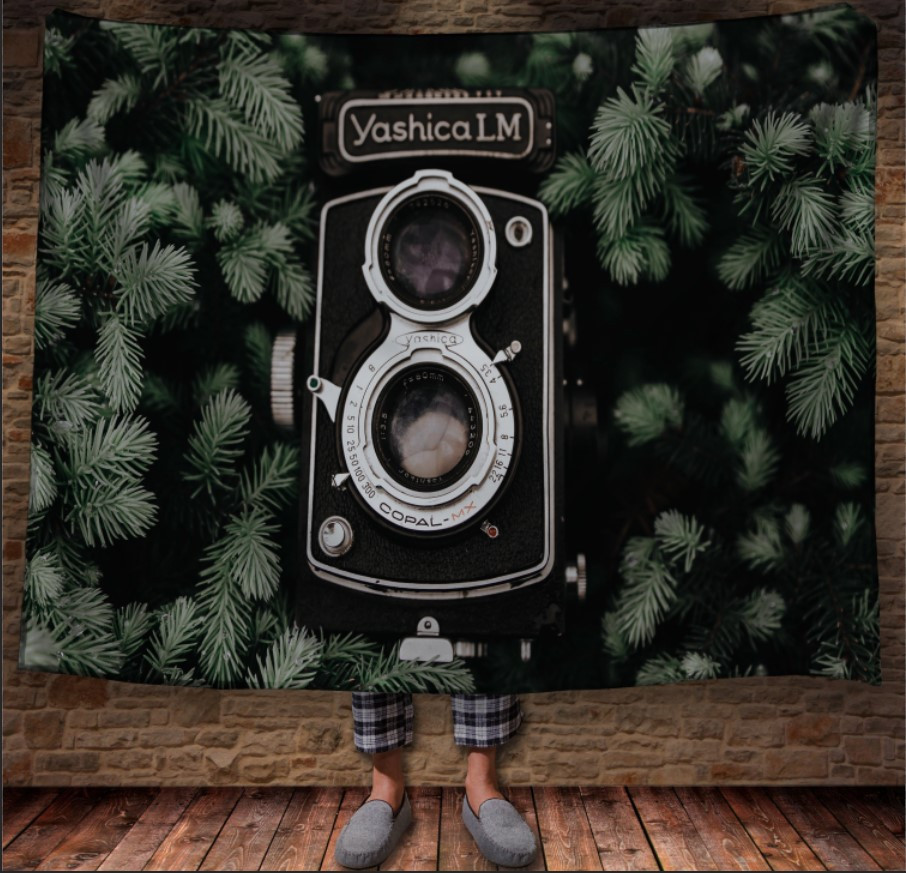 Плед з принтом "Фотоапарат