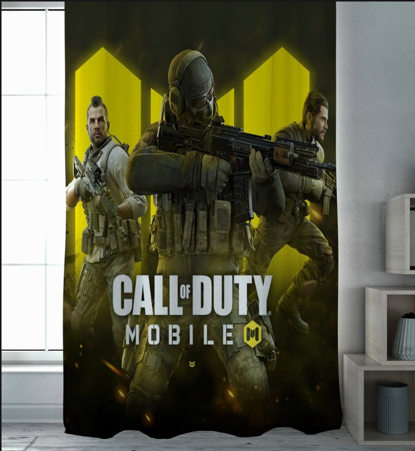 Штора з принтом "Кал оф дюті гра заставка call of duty"