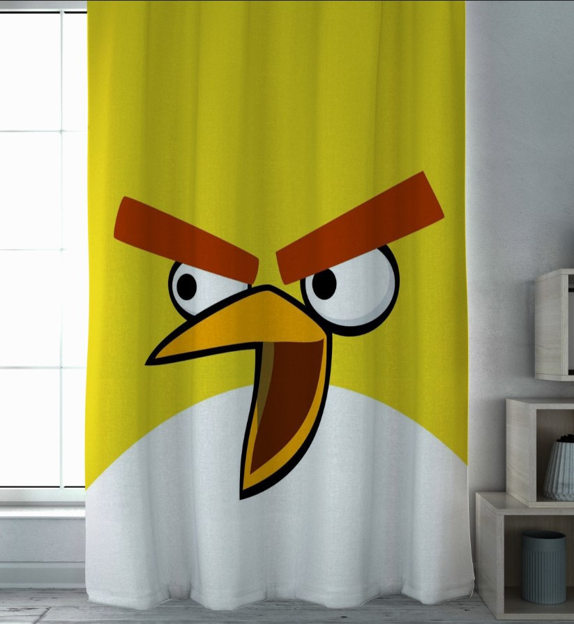 Штора з принтом "Дитяча енгрі бердс angry birds гра фільм пташка"